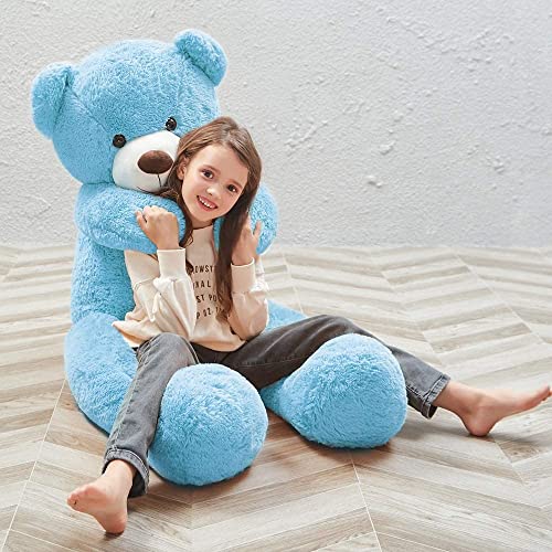 XXL Osito de Peluche 120 cm Peluche Gigante Animal de Grande Oso de Peluche Regalo (1.2 m, Azul, Blau)