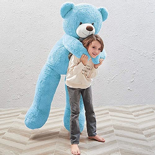 XXL Osito de Peluche 120 cm Peluche Gigante Animal de Grande Oso de Peluche Regalo (1.2 m, Azul, Blau)