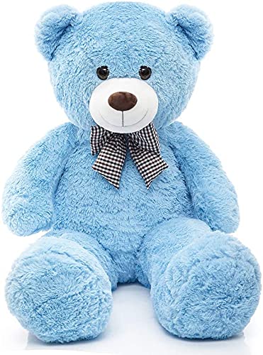 XXL Osito de Peluche 120 cm Peluche Gigante Animal de Grande Oso de Peluche Regalo (1.2 m, Azul, Blau)