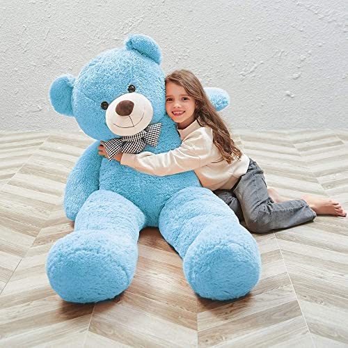 XXL Osito de Peluche 120 cm Peluche Gigante Animal de Grande Oso de Peluche Regalo (1.2 m, Azul, Blau)