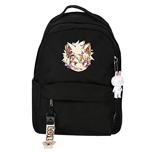 XYUANG My Hero Academia Todoroki Shoto Deku Mochila de Viaje con Backpack para niñas con Bolsa para Mujeres y Hombres Ligeros-A