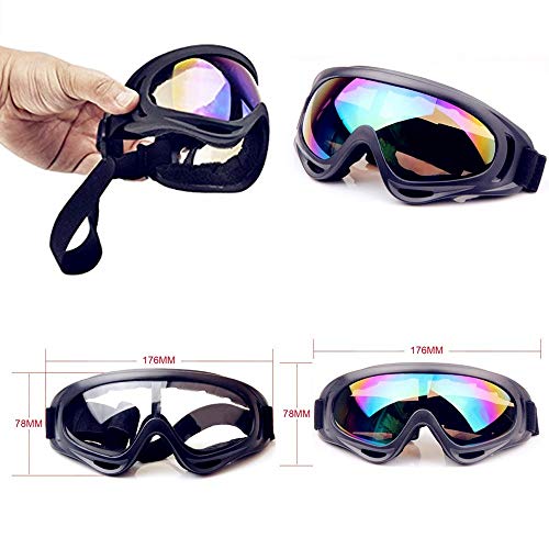 YAAVAAW 2 Piezas Gafas de Protección de Seguridad Y 4 Piezas Máscara Táctica Multifunción Ajustable para Nerf N-Strike Elite Gun Juguete Pistola Juego de Protección Ocular