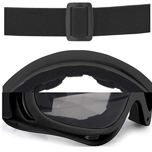 YAAVAAW 2 Piezas Gafas de Protección de Seguridad Y 4 Piezas Máscara Táctica Multifunción Ajustable para Nerf N-Strike Elite Gun Juguete Pistola Juego de Protección Ocular