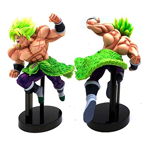 Yasdf Dragon Ball Super Broly Figura De Acción 21Cm, PVC Dragon Ball Z Anime Broly Super Saiyan Toy DBZ