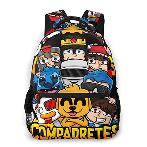 Yaxinduobao Mikecr-ack - Mochila escolar para niños para niñas, niños, ligera, duradera, para escuela primaria, mochila para libros Backpack College School Business Travel Bag Work Bookbag