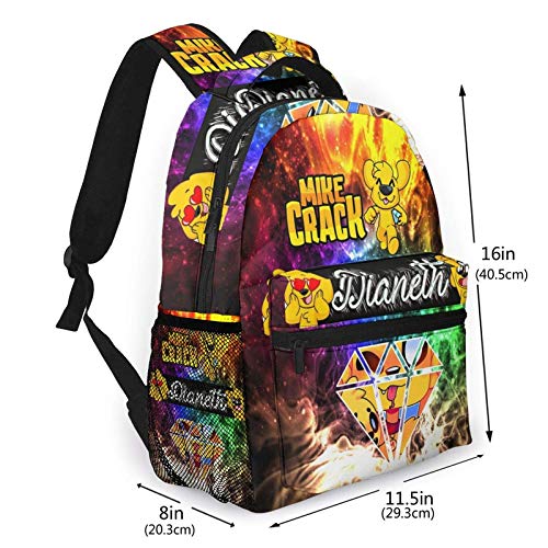 Yaxinduobao Mikecr-ack - Mochila escolar para niños para niñas, niños, ligera, duradera, para escuela primaria, mochila para libros Backpack College School Business Travel Bag Work Bookbag