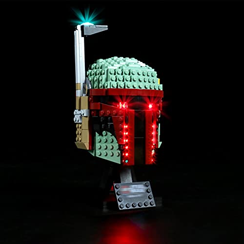 YBLOC Kit De Iluminación LED para Casco Lego 75277 Star Wars Boba Fett, Espectáculo De Luces Compatible con Lego 75277 (No Incluye El Juego Lego)