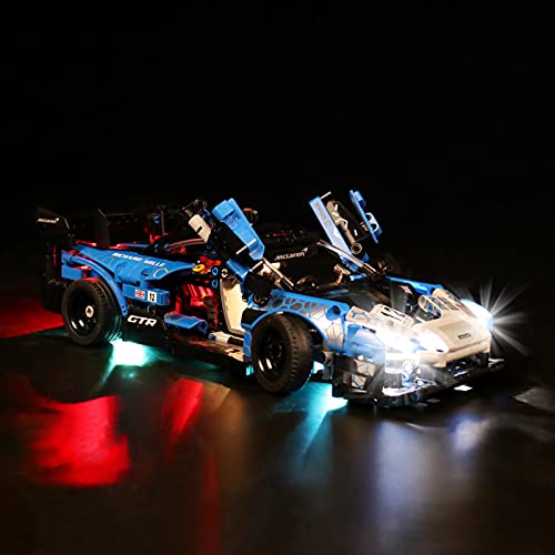 YBLOC Kit De Iluminación LED para Lego 42123 Technic Mclaren Senna GTR, Coche De Juguete, Espectáculo De Luces Compatible con Lego 42123 (No Incluye El Juego Lego)