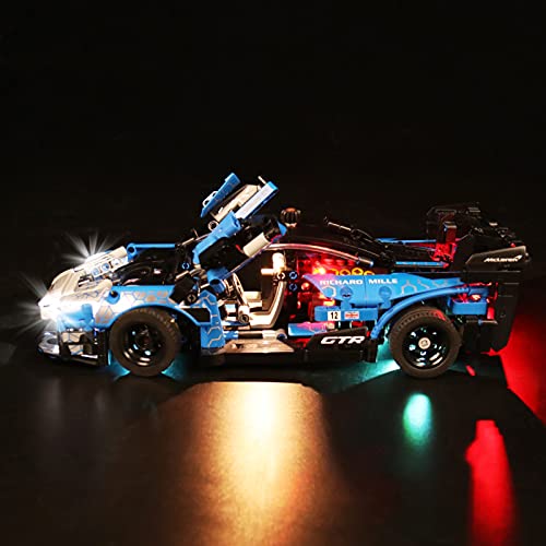 YBLOC Kit De Iluminación LED para Lego 42123 Technic Mclaren Senna GTR, Coche De Juguete, Espectáculo De Luces Compatible con Lego 42123 (No Incluye El Juego Lego)