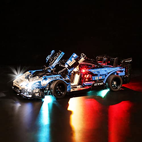 YBLOC Kit De Iluminación LED para Lego 42123 Technic Mclaren Senna GTR, Coche De Juguete, Espectáculo De Luces Compatible con Lego 42123 (No Incluye El Juego Lego)