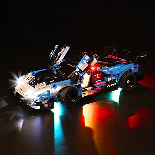 YBLOC Kit De Iluminación LED para Lego 42123 Technic Mclaren Senna GTR, Coche De Juguete, Espectáculo De Luces Compatible con Lego 42123 (No Incluye El Juego Lego)