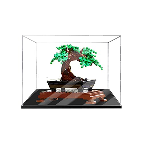 YBLOC Vitrina Acrílica para Lego 10281 Creator Expert Bonsai Tree Set, Funda Protectora A Prueba De Polvo Compatible con Lego 10281 (Modelo Lego No Incluido)