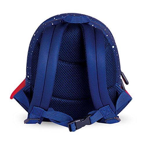 yisibo Mochila Infantil, Mochila para Niños Anti Perdidos Niñas Mochila 3D Bolsa De Mochilas para Niños Kindergarten,Mochila De Guardería 1-3 Años (Cohete-Azul)