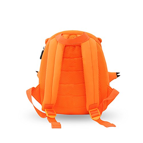 yisibo Mochilas para Niños Kindergarten Preescolar para Niños Pequeños/Niñas Mochila 3D Bolsa De Animales Mochilas para Niños Linda Mochila De Guardería, 2-6 Años(Dragón-Naranja)