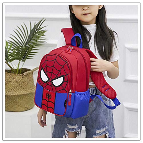 YKKJ Mochila para niños Spiderman, bolsa impermeable 3D, mochila superhéroe 3D Mochila Mochilas para niños Camping Senderismo.