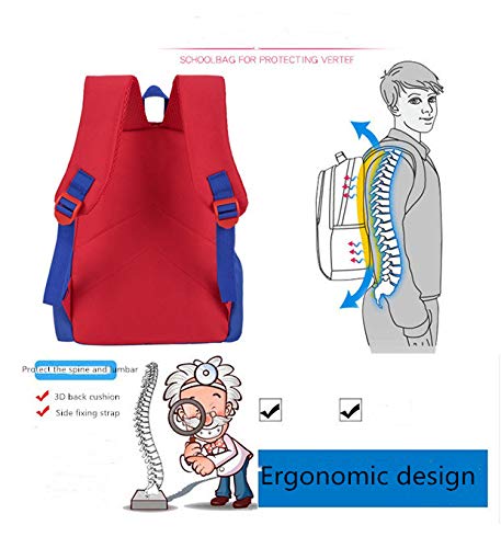 YKKJ Mochila para niños Spiderman, bolsa impermeable 3D, mochila superhéroe 3D Mochila Mochilas para niños Camping Senderismo.