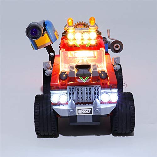 YLJJ Juego de Luces LED USB DIY Compatible con Lego Hidden Side El Fuego 's Stunt Truck 70421, Kit de Luces LED para Bloques de construcción Modelo niños (No Incluido el Modelo)