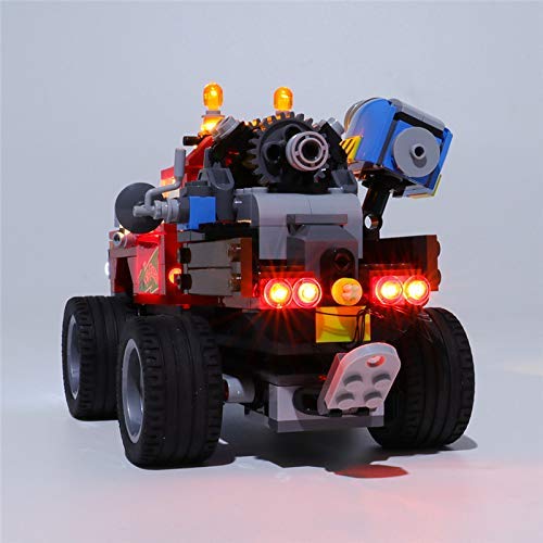 YLJJ Juego de Luces LED USB DIY Compatible con Lego Hidden Side El Fuego 's Stunt Truck 70421, Kit de Luces LED para Bloques de construcción Modelo niños (No Incluido el Modelo)