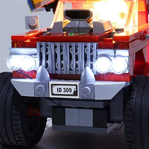 YLJJ Juego de Luces LED USB DIY Compatible con Lego Hidden Side El Fuego 's Stunt Truck 70421, Kit de Luces LED para Bloques de construcción Modelo niños (No Incluido el Modelo)