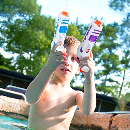 Yojoloin 2 Piezas Pistolas de Agua, Juguetes con Pistolas de Agua para Adultos y Niños, Juguetes Acuáticos para Juegos al Aire Libre, Adecuados para el Jardín de la Piscina en la Playa