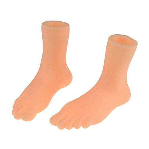 Yolococa Tiny Feet Pies Pequeños Marionetas de Dedo de Manos Pequeñas con Pie Mini Manos para Dedos (2 Piezas)