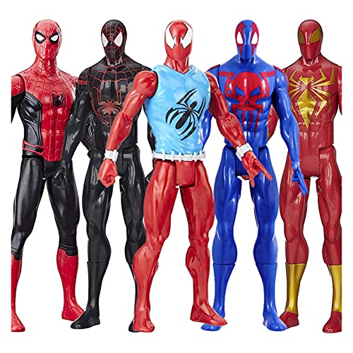 Yongpeng Figura de acción Nuevos Avengers Ultimate Spider- Man Titan Hero Series Marvel' s Scarlet Spider Man Iron Spiderman Action Figure Doll Juguetes for Boy ( Color : A No Box )