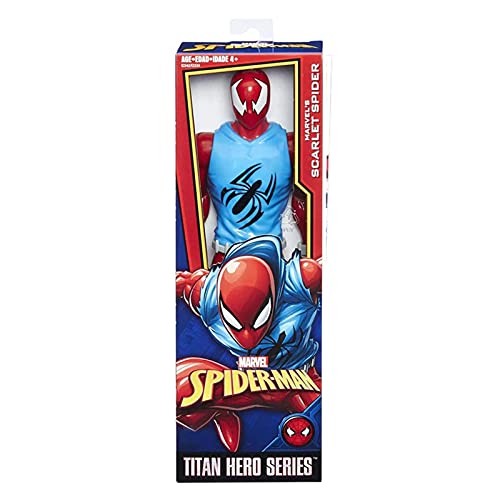 Yongpeng Figura de acción Nuevos Avengers Ultimate Spider- Man Titan Hero Series Marvel' s Scarlet Spider Man Iron Spiderman Action Figure Doll Juguetes for Boy ( Color : A No Box )