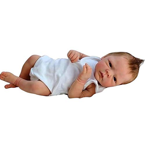 YOURPAI 18 Pulgadas Reborn Baby Dolls Hecho a Mano Muñeca recién Nacida Muñeca de Cuerpo Completo de Silicona 46cm