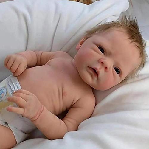 YOURPAI 18 Pulgadas Reborn Baby Dolls Hecho a Mano Muñeca recién Nacida Muñeca de Cuerpo Completo de Silicona 46cm