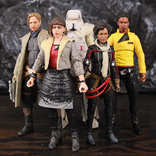 YSJJEFB Action Figures Película de la Historia 6"Val Lando Calrissian Tobias Beckett Range Trooper Original Serie Negra Juguetes playsets (Color : Tobias)