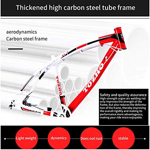 YUCHEN- Bicicleta, 24 pulgadas, bicicleta de montaña, tenedor Suspensión, Bicicleta for adultos, Bicicletas for niños y niñas Bicicleta Variable Variable Amortiguador Atresación de choques Alto Carbon