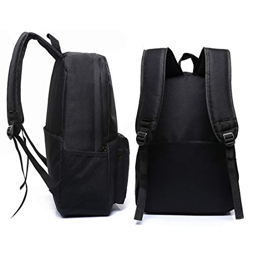 YUESEN Roblox Mochilas Negro Mochila de Gran Capacidad Infantiles Mochila de Ocio Bolsa de Viaje Mochila al Aire Libre Escolar Caricatura Impresa Mochila Adecuado Para Niños y Niñas.