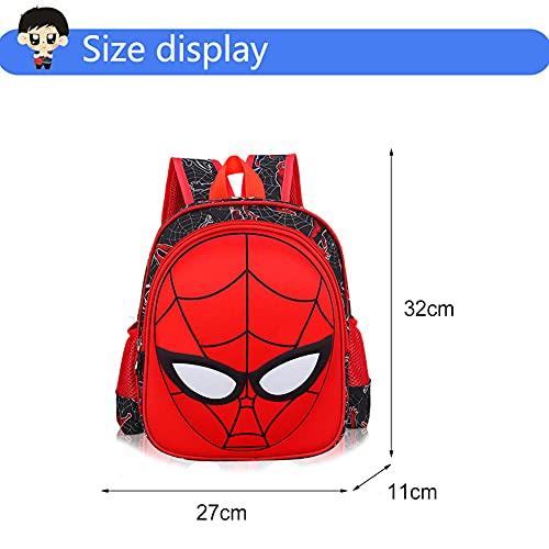 YUIP Nesloonp Mochila con bolsa 3D, Mochila man, Mochila impermeable, Mochilas con diseño de héroe cómico Mochilas para regalo, Mochila Spiderman Mochila con bolsa de felpa 3D