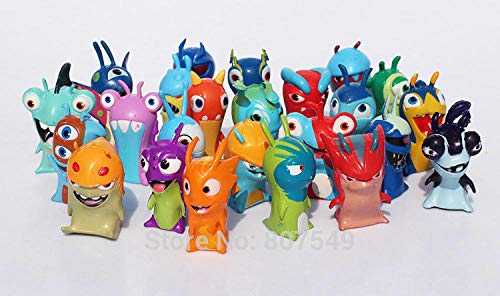 Yuirwe 24 unids/Set Dibujos Animados Mini Slugterra PVC Figuras de acción Juguetes muñecas Modelo para niños