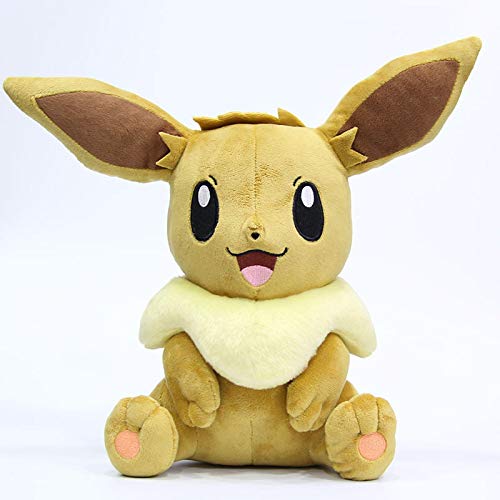 yunding Anime Pokemon Cute Eevee Juguetes De Peluche Suave Relleno 30Cm Muñeca Let's Go Game Pokemon Monster Eevee Almohada De Felpa De Algodón para Niños