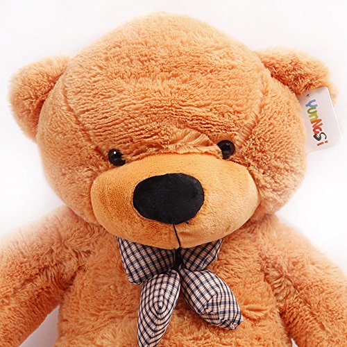 YunNasi Oso de Peluche Suave Almohada Gigante Teddy Juguetes de Peluche para Animales 100cm Marrón Claro