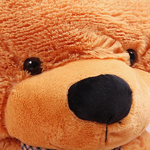 YunNasi Oso de Peluche Suave Almohada Gigante Teddy Juguetes de Peluche para Animales 100cm Marrón Claro