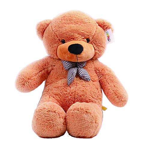 YunNasi Oso de Peluche Suave Almohada Gigante Teddy Juguetes de Peluche para Animales 100cm Marrón Claro