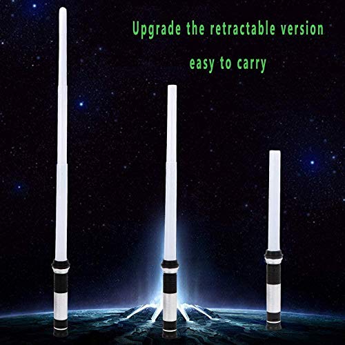 YUNZHONG Light Up Laser Sword Led Laser Swords Sleek and Safe 7 Types RGB Color Lightsaber Light Up Sword - for Galaxy War Fighters and Warriors Xmas Presents Stocking Ideal Kid Gift-1pcs