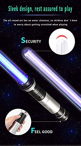 YUNZHONG Light Up Laser Sword Led Laser Swords Sleek and Safe 7 Types RGB Color Lightsaber Light Up Sword - for Galaxy War Fighters and Warriors Xmas Presents Stocking Ideal Kid Gift-1pcs