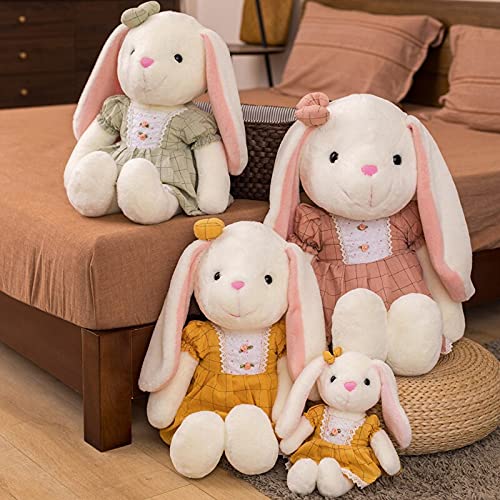 Zabats Sweet Fuzzy Plush Circle Toy Plush Bowknot Plush Bunny Doll Skirt Cute Bunny Plush Girlfriend Girl Gift 70cm B