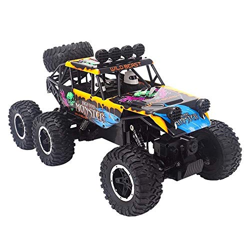 ZAKRLYB Coche Gigante RC, 1/10 pies Grandes 4WD Off Road RC Hobby Electric Fast Rock Crawler Monster Truck, Buggy de Carreras de Alta Velocidad, Vehículo controlado por Radio de 2.4GHz