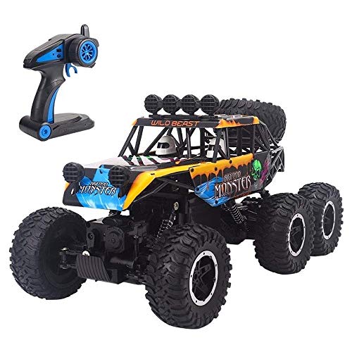 ZAKRLYB Coche Gigante RC, 1/10 pies Grandes 4WD Off Road RC Hobby Electric Fast Rock Crawler Monster Truck, Buggy de Carreras de Alta Velocidad, Vehículo controlado por Radio de 2.4GHz