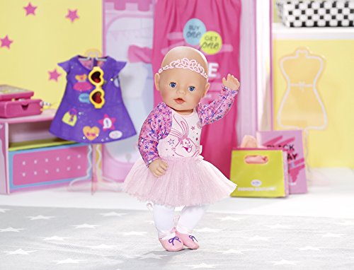 Zapf-Baby Born Boutique Deluxe Ballerina Set Traje de Baile Rosa, Color 825013