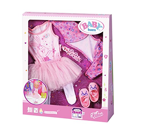 Zapf-Baby Born Boutique Deluxe Ballerina Set Traje de Baile Rosa, Color 825013