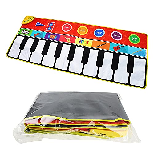 Zayaa Alfombra de Juego de música de Piano, Juguetes educativos tempranos para niños, Alfombrilla de Baile con Teclado de Piano, Alfombra de Juguete Musical para niños