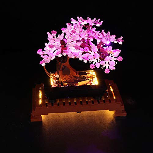 ZCXX Juego de iluminación LED compatible con árbol de bonsái Lego 10281, sin set Lego.