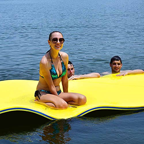 ZDSKSH Tapetes flotantes para Lago, Piscina, Playa, océano, Duradero y Resistente al desgarro 3 Capas de Espuma Xpe Flotante colchoneta de Agua, Juguete de Fiesta Flotante para Adultos y Niños