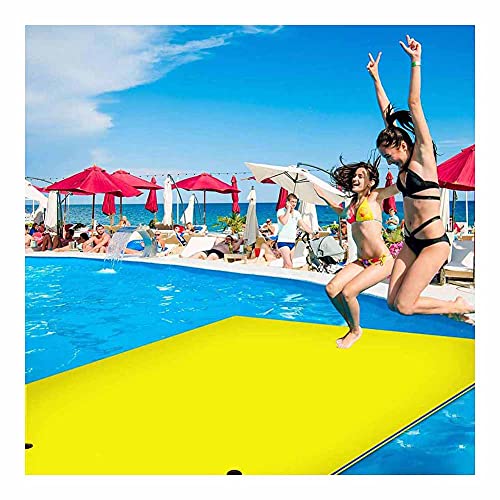 ZDSKSH Tapetes flotantes para Lago, Piscina, Playa, océano, Duradero y Resistente al desgarro 3 Capas de Espuma Xpe Flotante colchoneta de Agua, Juguete de Fiesta Flotante para Adultos y Niños