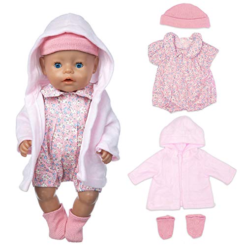 ZEEREE Ropa para Muñecos Bebé New Born Baby Doll, Trajes 17-18 "Ropa de Muñecas para Bebés (40-45 cm)